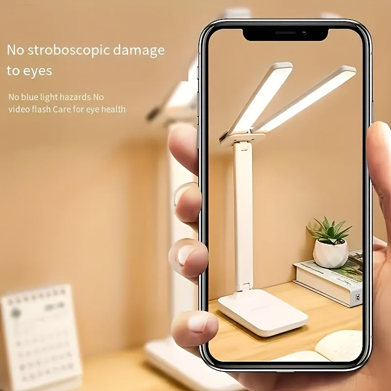 Multifunctional Dual-Head LED Desk Lamp with Touch Control, 3 Lighting Modes, USB Charging Port, and Dual Rockers - Ideal for Home Office, Dorm, Piano, and Nail Art, Home Office Desk Lamp