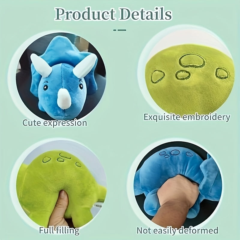 Dino Trio — Set de 3 Peluches de Dinosaurios