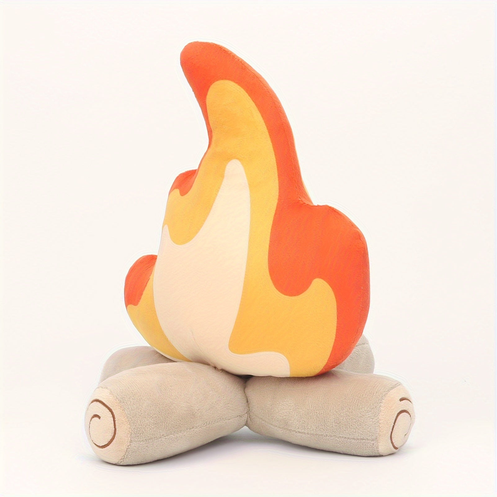 Cozy 29.97cm Bonfire Plush Toy - Soft, Cuddly Firewood Pillow for Camping & Room Decor | Perfect Gift for Family and Friends