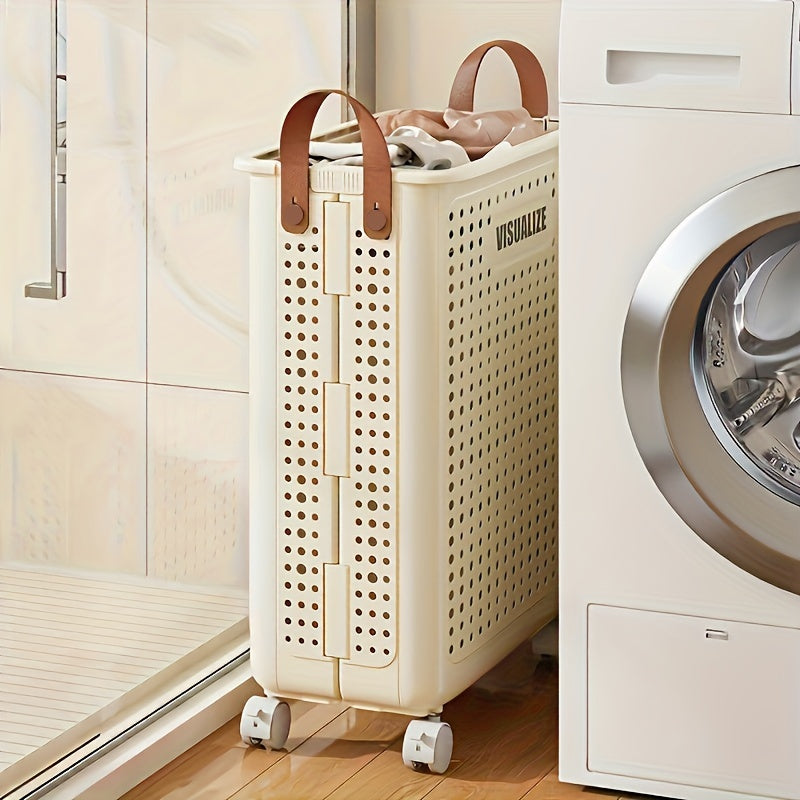 Large Capacity Breathable Laundry Basket - Hygienic, Separate & Sort Dirty Clothes for Home Bathroom Organization