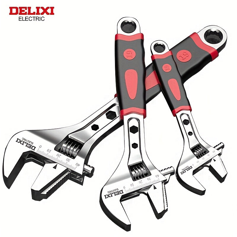 DELIXI ProGrip — Llave Ajustable Profesional 20,32 cm