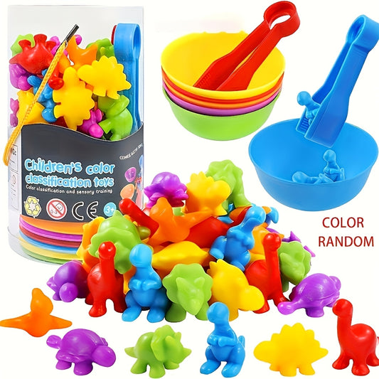 ColorBowl WQ — Sensory Sorting and Matching Game with Activity Bowl (Rubber Material, Mixed Colors)