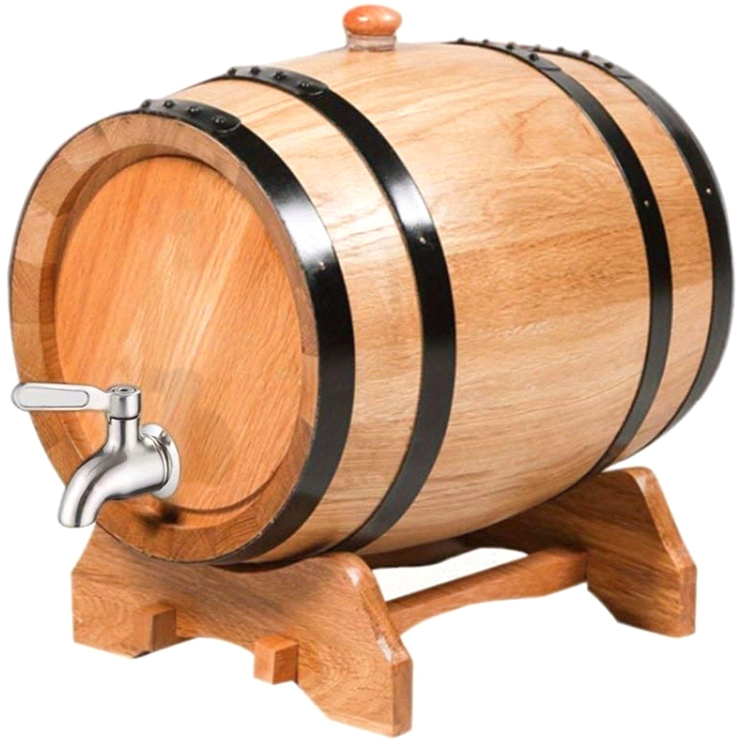 1 Stainless Steel Faucet for Wine Barrel, Beverage Dispenser Tap Replacement Spout, Suitable for Glass Jars and Wooden Barrels Home Brewing Tap