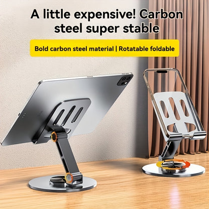 FlexiStand Pro — Soporte Metálico Plegable para Teléfono (Carbon Black)