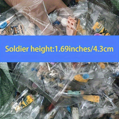 MiniHumans QX — Set de 25 Figuras Apilables con Diseño Alegre (Plástico Resistente, Uso Interior y Exterior)