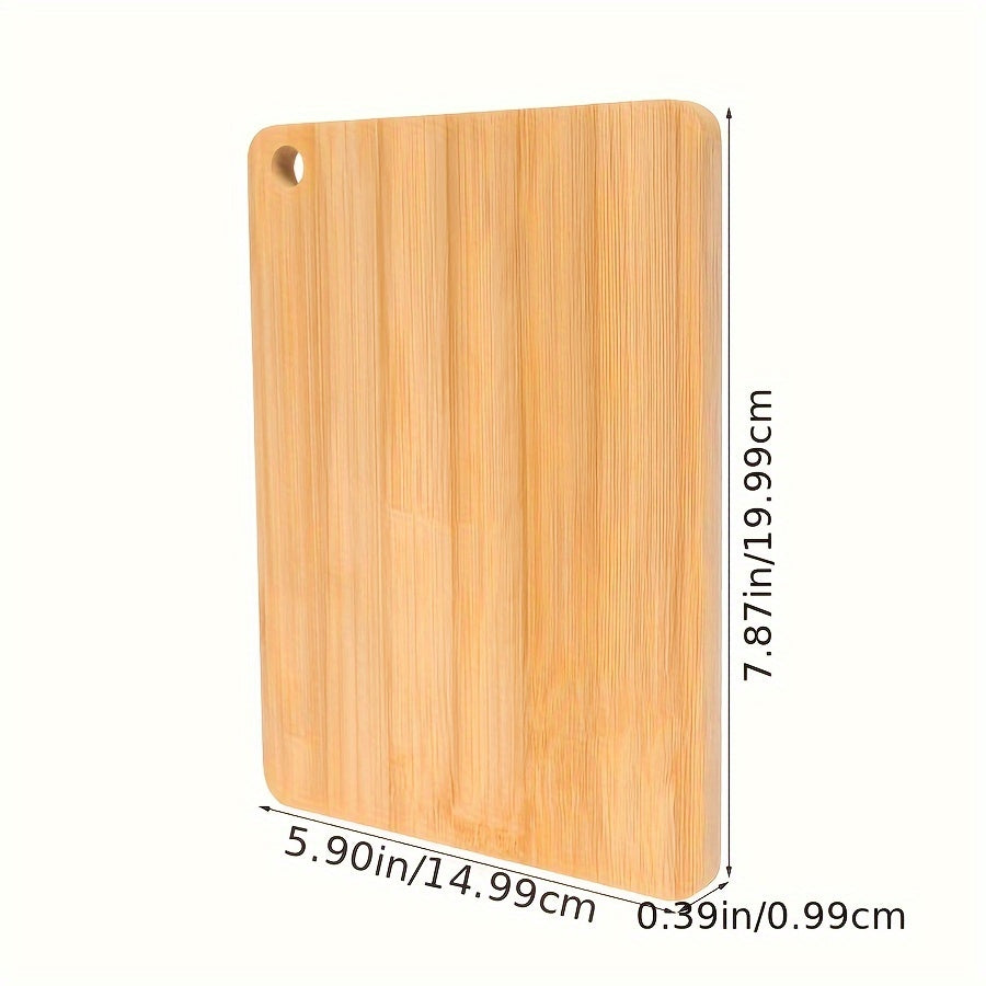Royal Craft Heavy-Duty Bamboo Chopping Board with Juice Slot - Extra Thick Non-Porous Kitchen Cutting Board, Easy Grip Handle for Meat, Vegetables, Fruits, Easy to Clean & Space-Saving Design for Home Professional Kitchens -