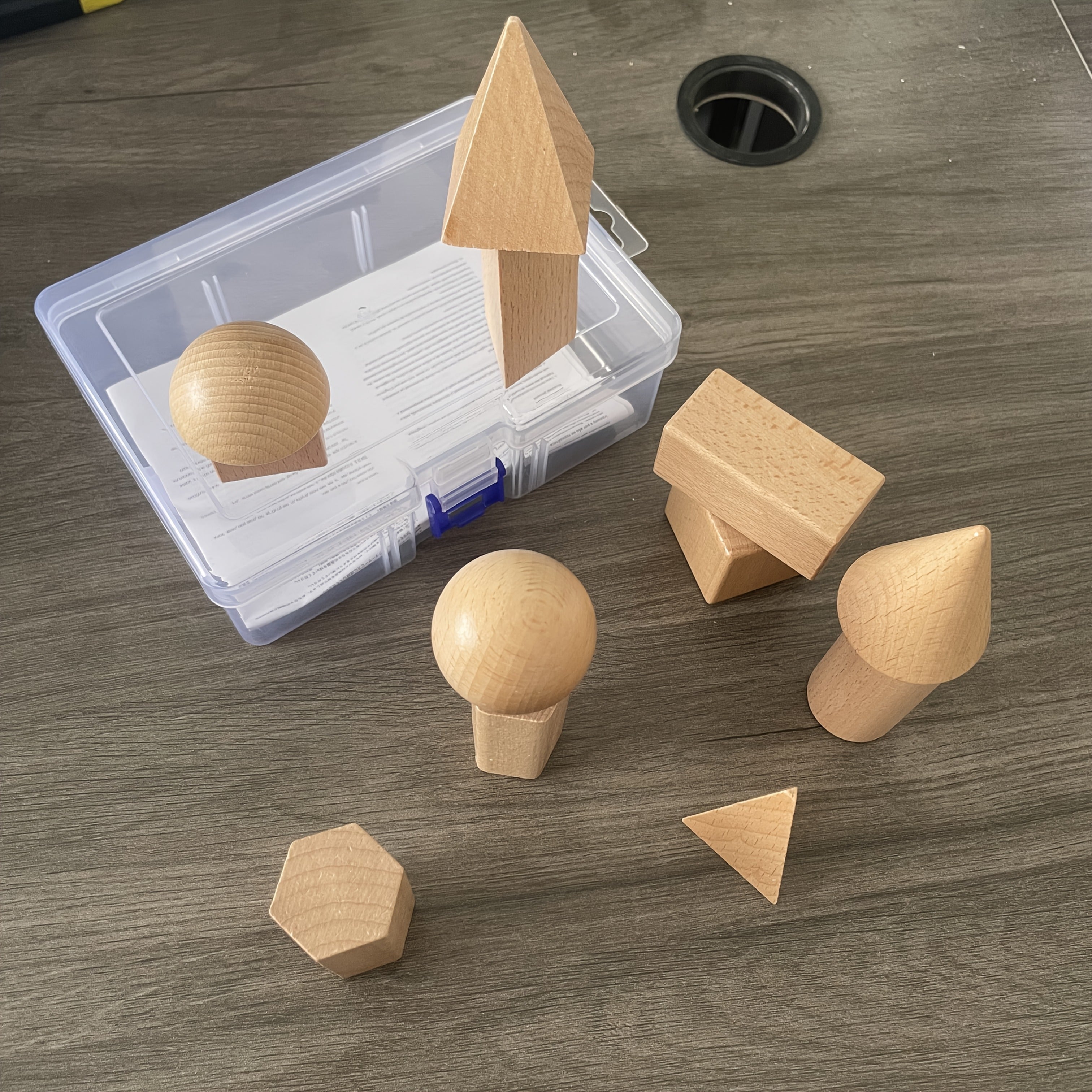 Geometric solid teaching aids blocks