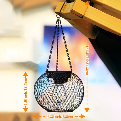 Solar Glow Duo — Set de 2 Faroles Colgantes Solares para Exterior