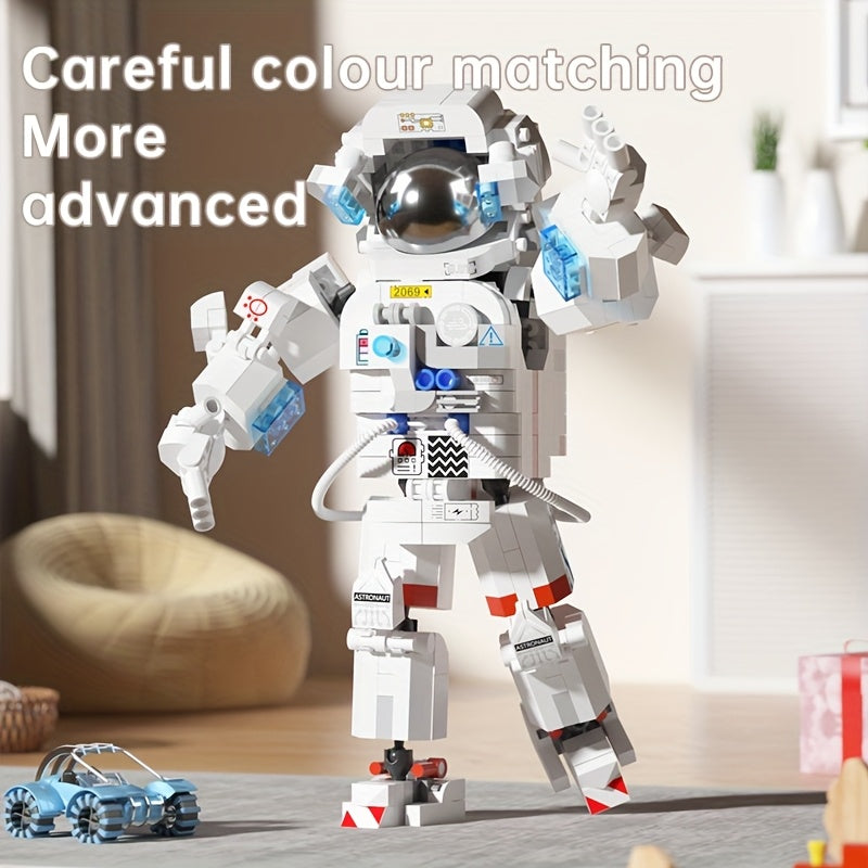 Astronaut Building Block Set, Creative Construction Toys, ABS Plastic, STEM Education Gifts for Teenagers, Birthday Or Holiday Gifts, Space Toys