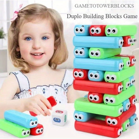 Balance Tower — Set de 30 Bloques Apilables de Colores