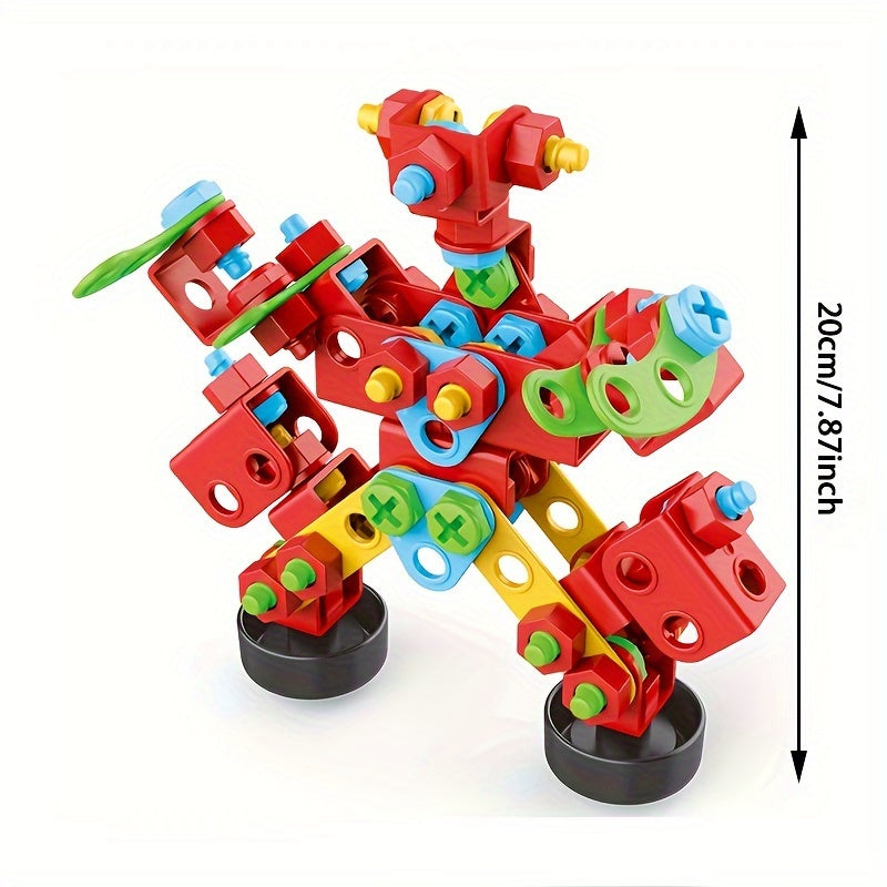 287pcs Screw Building Blocks Toys, Youngsters's Design and Drill Toys, Building Games with Screwdrivers, Educational Toys for Boys and Girls, Youngsters's Day/Easter/Christmas Gifts