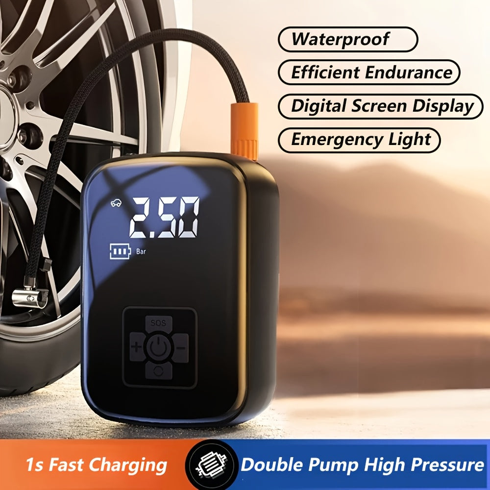 PCMOS AirPro — Compresor de Aire Portátil Inalámbrico para Auto y Moto