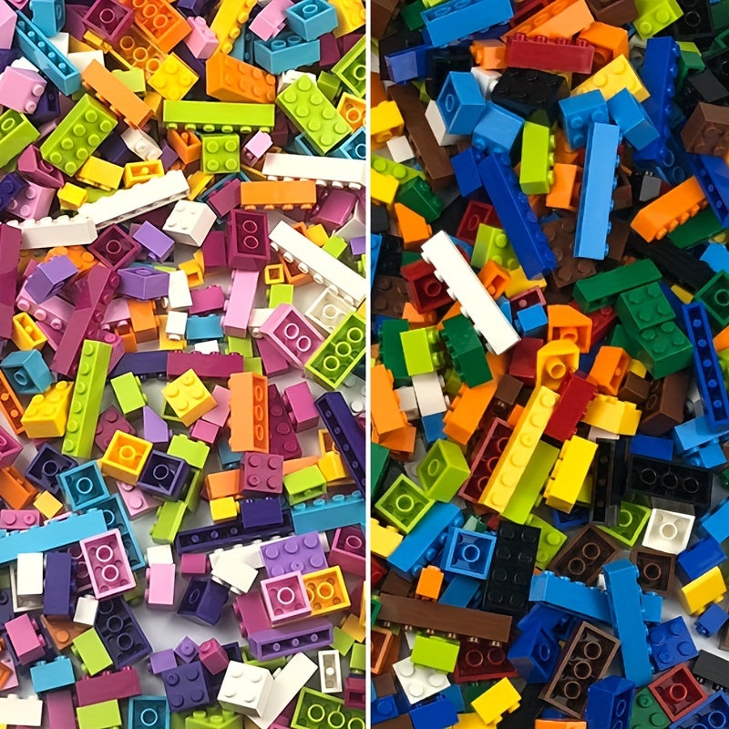 500pcs Bagged Children's Educational Assembly Building Blocks, Kindergarten Toys, DIY Small Particle Insertion Building Blocks, Toys to Inspire Creativity and Imagination for Boys and Girls, Birthday Gifts