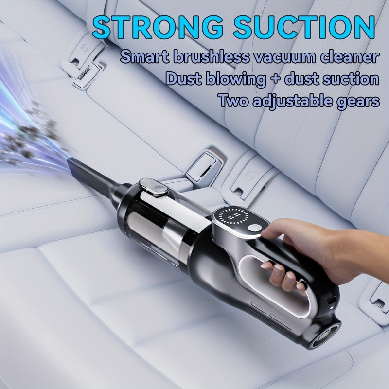 Suitu YE — Aspiradora Portátil Recargable para Auto y Hogar (13KPa, Sin Cable, USB, Filtro de Cartucho)