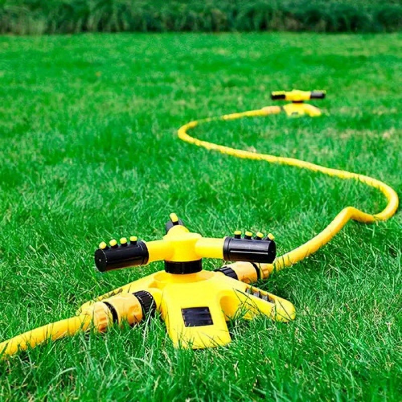 6pcs Lawn Sprinkler Set. 360° Rotating Sprinkler with Adjustable Arm, Plastic Material, Multi-Angle Rotation, Garden Irrigation System [2 4-Way Water Connections + 1 4/6 Standard Connection + 1 Multi-Function Connection]