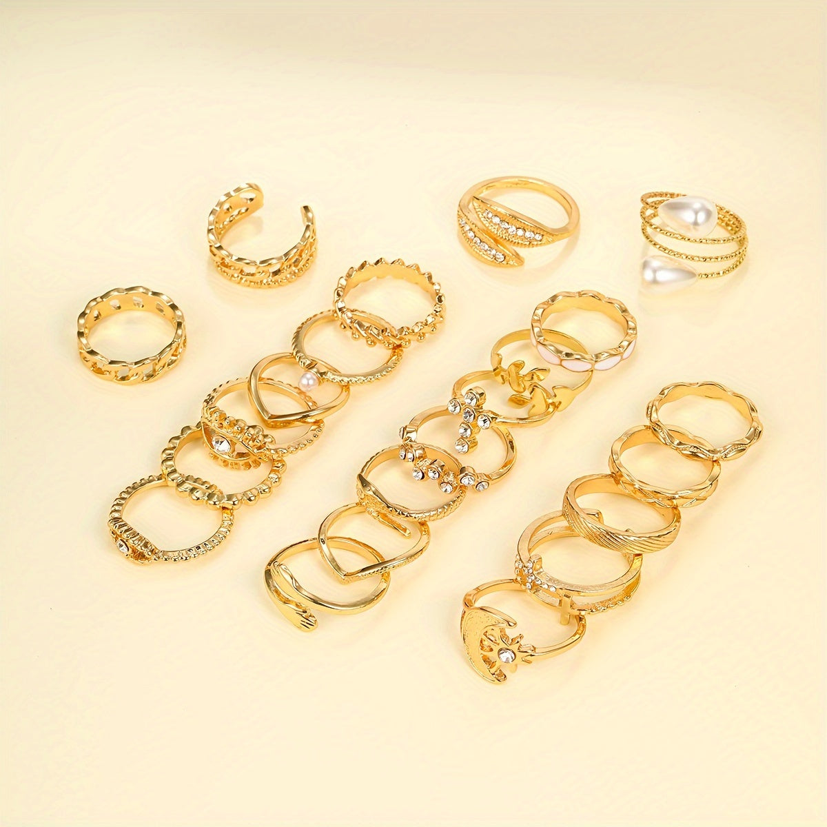 Mystic Vibes — Set de 22 Anillos Vintage