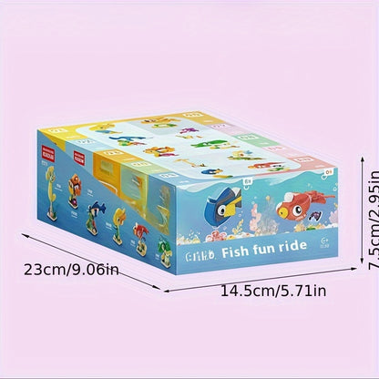 AquaBuild JB — Set de Construcción 10-en-1 con Peces Marinos (344 Piezas, Colores Mixtos)