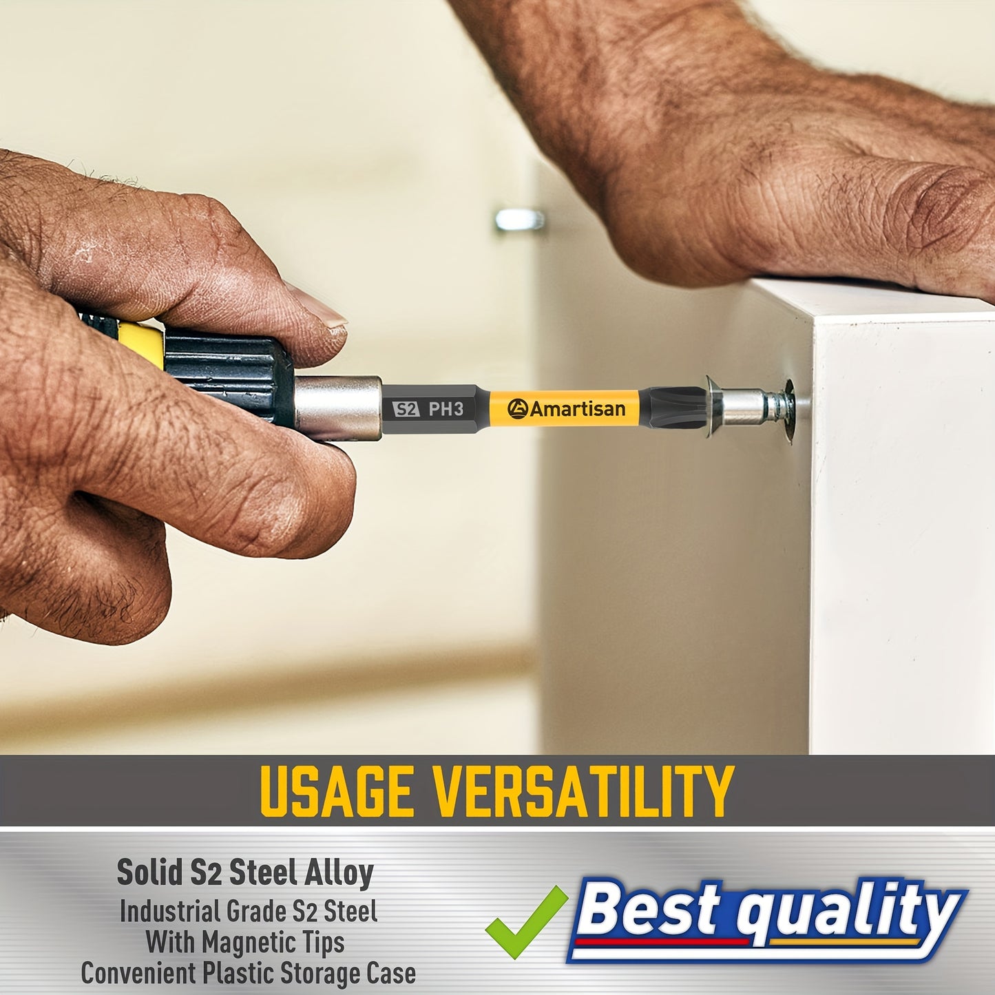 AMARTISAN ProBit 24 — Set of 24 Screwdriver and Drill Bits in S2 Steel