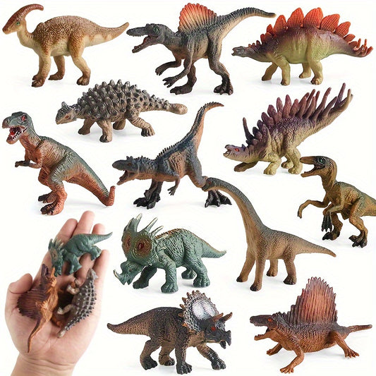 DinoWorld Pack — Set de 12 Dinosaurios de Acción