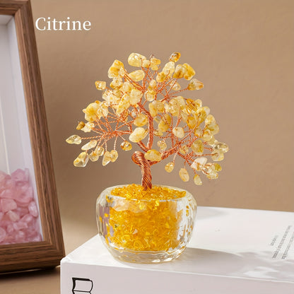 Crystal Tree of Fortune — Árbol Feng Shui de Cristal Natural RUNYANGSHI