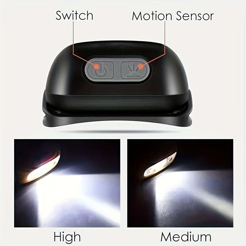 NightBeam Pro — Linterna Frontal LED Recargable con Sensor