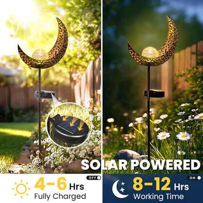 LunaSolar NX — Farol Solar Decorativo con Efecto de Luz Lunar (IP65, Recargable, 1 Unidad)
