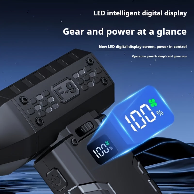 AirFlex MB — Soplador Eléctrico Inalámbrico de Alta Velocidad con 100 Niveles de Potencia (Recargable por USB, 6000 mAh)