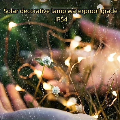 LuzAura HR — Set de 6 Guirnaldas LED de Alambre de Cobre con Luz Cálida Solar (Decoración Exterior)