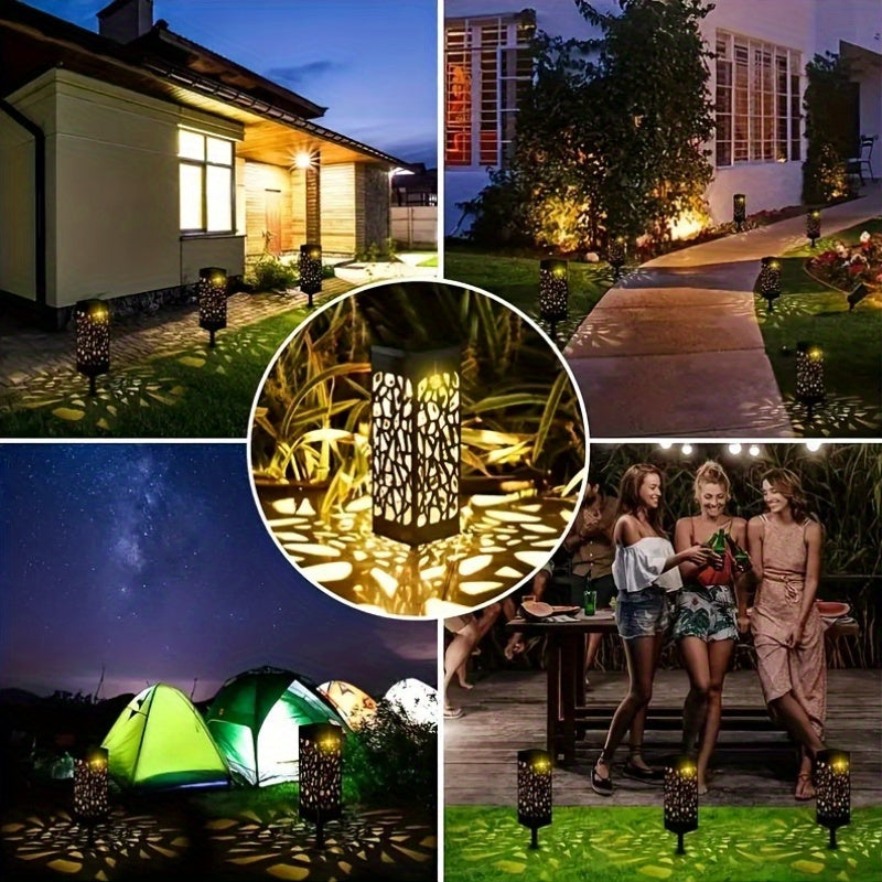6pcs Solar Outdoor Lighting Commercial Street Lighting Solar Decorative Pathway Lights Area Lighting Yard Lawn Lights IP44 Outdoor Solar LED Landscape Garden Lighting