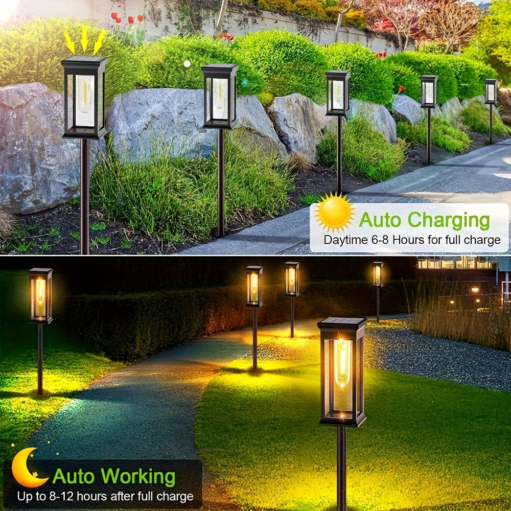 SolDorado JT — Lámpara Solar Dorada para Exteriores con Encendido Automático (1 Unidad)