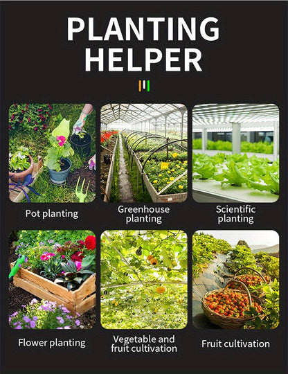 EcoSense CZDANG — Medidor de Suelo 3 en 1 sin Batería (Humedad, pH y Luz Solar)