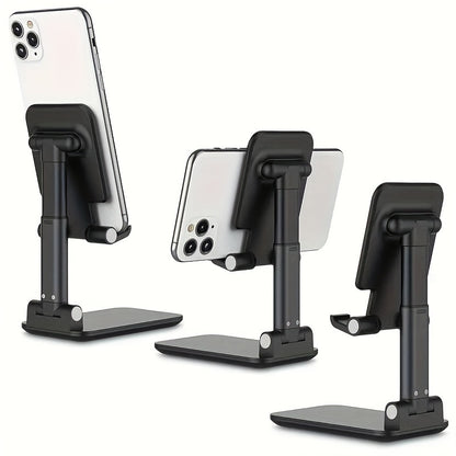 ViewLift PJ — Soporte de Escritorio Ajustable para Teléfonos y Tablets (Plegable, Altura y Ángulo Regulables, Material ABS)