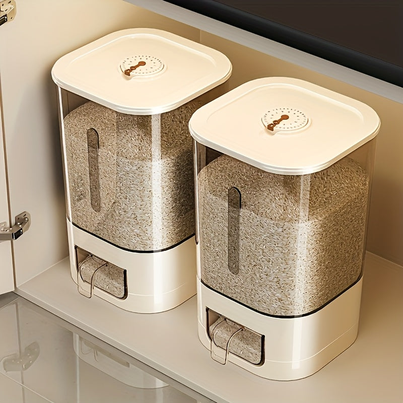 Airtight Food Storage Bin with Cup - 6.35/11.34 KG Sizes, Moisture & Pest Resistant for Rice, Grains, Pet Food - Kitchen Must-Have & Holiday Present, Rice Container Storage, Food Storage Containers, Rice Storage, Rice Storage