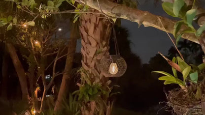 Solar Glow Duo — Set de 2 Faroles Colgantes Solares para Exterior