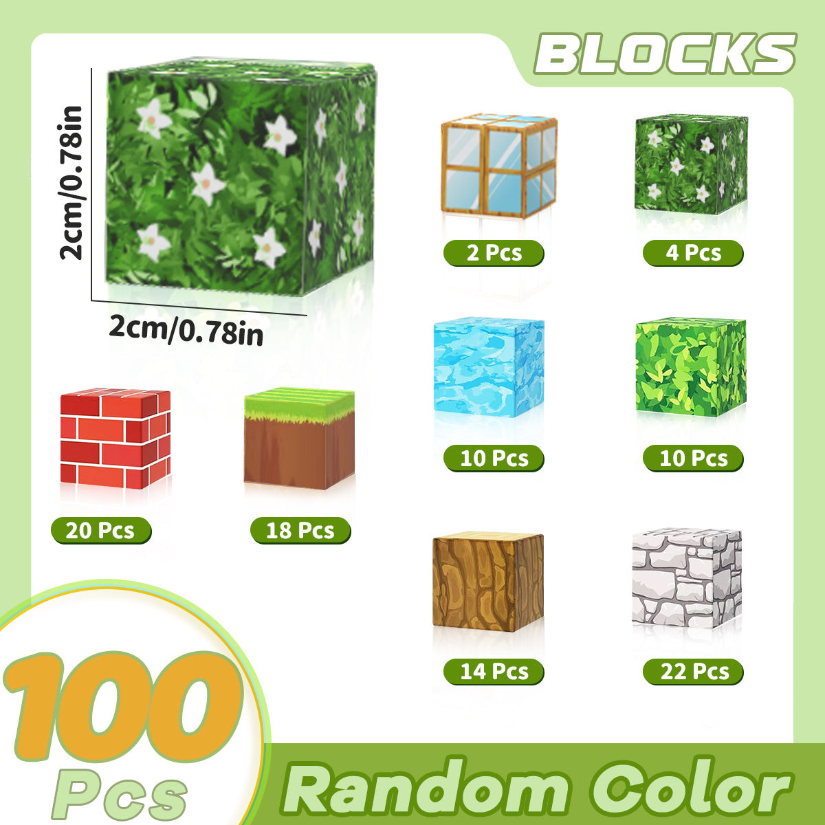 Magnetic Building Blocks Set - STEM Sensory Cubes, Youngsters's Built Primitive Forest Magnet, Halloween and Christmas Birthday Gift Toys