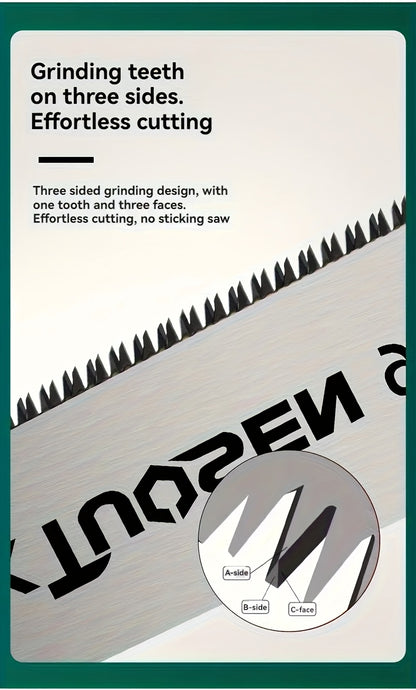 KiruSet PW — Juego de 3 Sierras Japonesas Artesanales (Corte Preciso en Madera y Metal, Sin Batería)