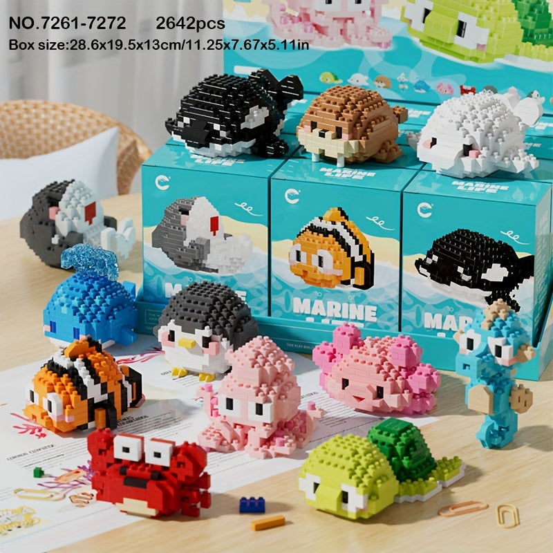 🌊 Criaturas del Océano — Set de 12 figuras