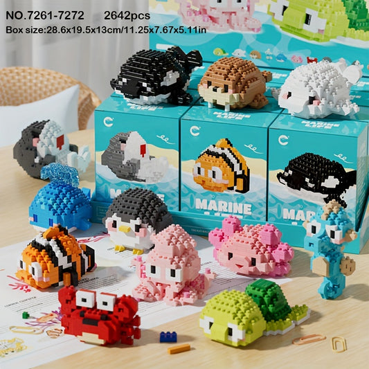 🌊 Ocean Creatures — Set of 12 figures