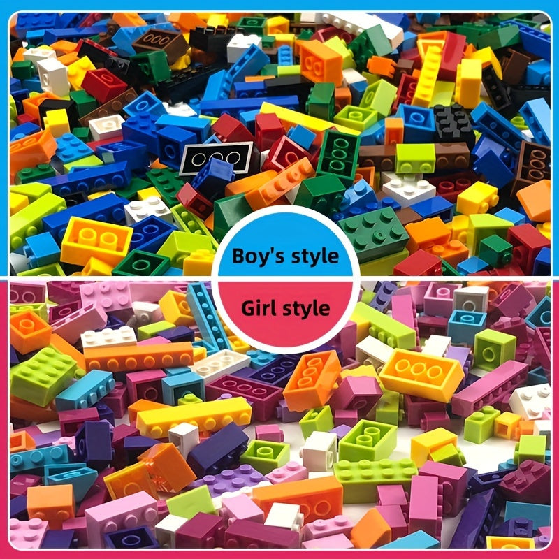500pcs Bagged Children's Educational Assembly Building Blocks, Kindergarten Toys, DIY Small Particle Insertion Building Blocks, Toys to Inspire Creativity and Imagination for Boys and Girls, Birthday Gifts