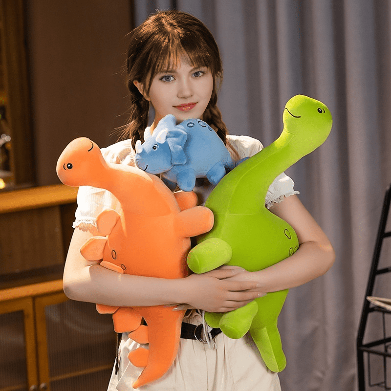 Dino Trio — Set de 3 Peluches de Dinosaurios