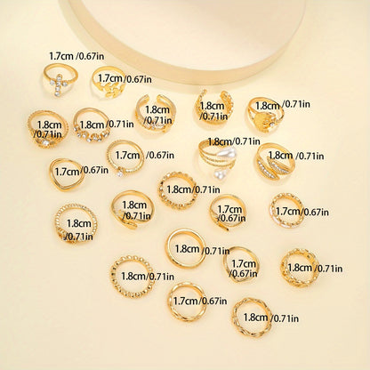 Mystic Vibes — Set de 22 Anillos Vintage