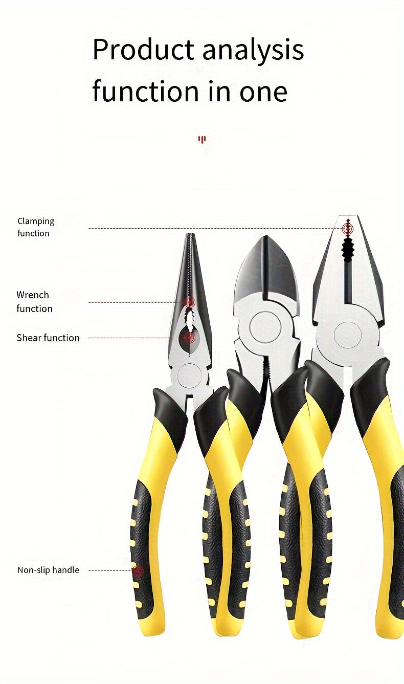 IronGrip 4X — Set de Herramientas Multifuncionales: Alicates y Llave para Reparaciones Domésticas y Automotrices