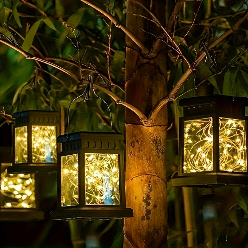 1pc/2pcs Solar Lantern RANGDONG, Solar Yard Decoration Solar Light Garden Outdoor Hanging Decor, Halloween Christmas Thanksgiving Gift