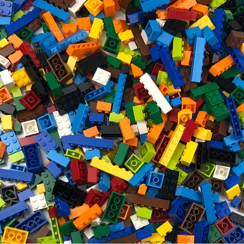 CreaBloques VK — Set de 500 Bloques de Construcción Educativos para Niños (Colores Mixtos, Material ABS)