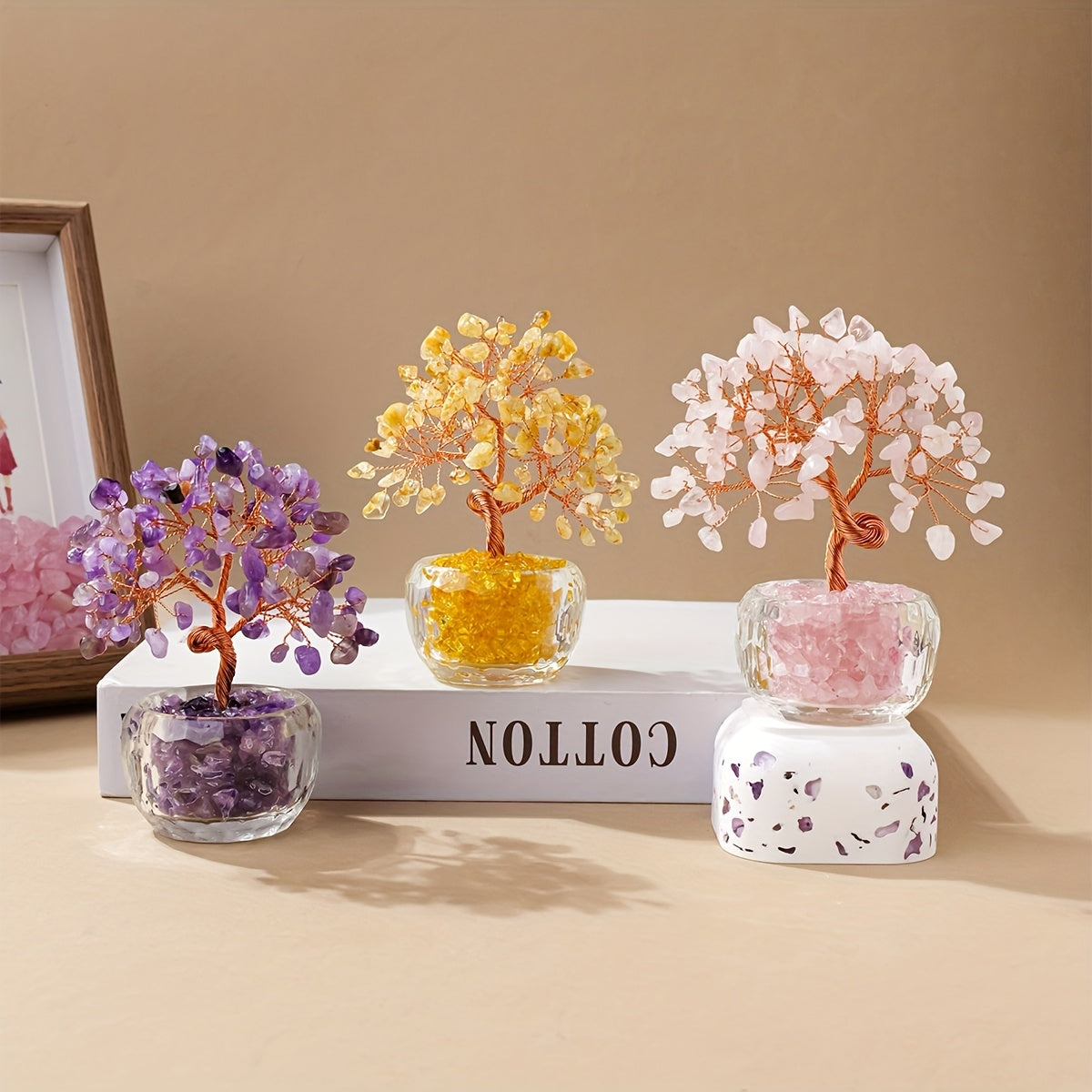 Crystal Tree of Fortune — Árbol Feng Shui de Cristal Natural RUNYANGSHI