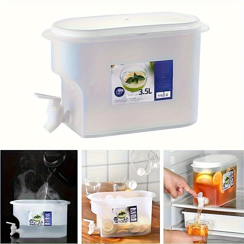 Large-volume ice drinks. A food-grade PET large-capacity refrigerator beverage bucket with a one-press-to-dispense feature. It has a convenient faucet design, allowing you to enjoy lemonade, fruit tea, and ice water. It is a