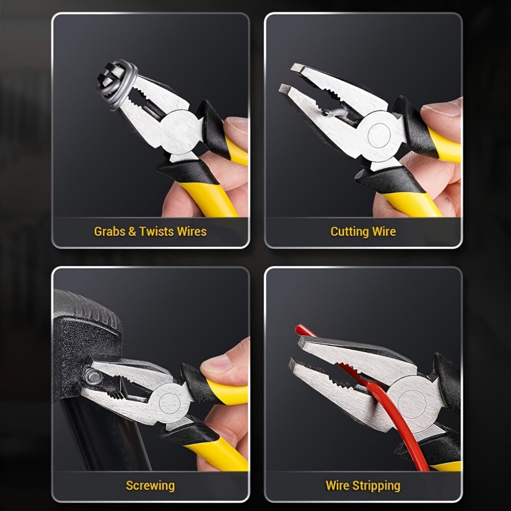 Multifunctional Pliers Wrench Set | Includes Diagonal Pliers, Wire Cutters, Needle-Nose Pliers And Wrench | High-Quality Material, Ergonomic And Comfortable Handle | Suitable for Home Repairs, Car Maintenance, Cutting
