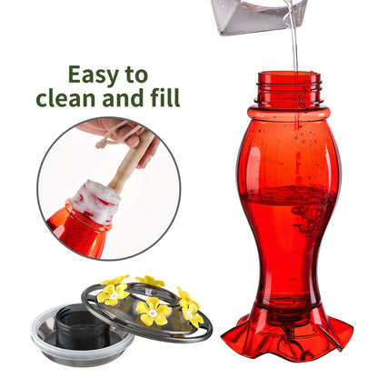 NectarBloom 6 — Alimentador de Colibríes con Sistema Ant-Hormigas (18 oz)