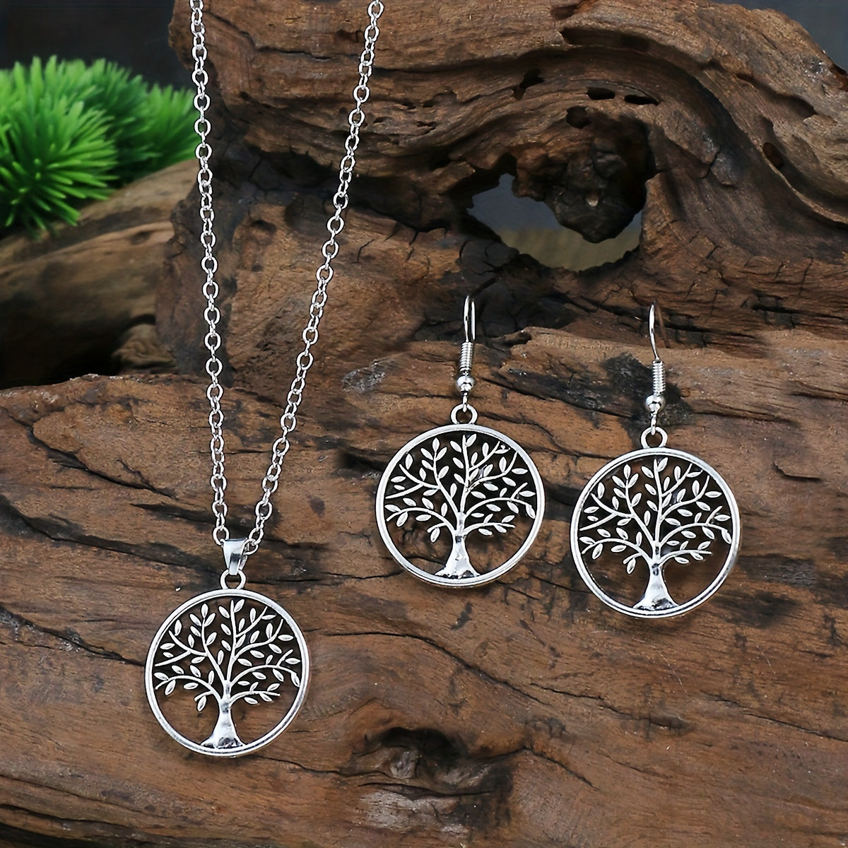 SoulRoots — Set de Joyería Étnica Árbol de la Vida (3 Piezas)