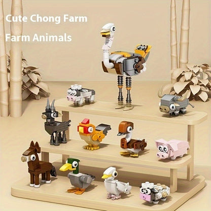 🐾Set de bloques 10 en 1 - Set mini Granja